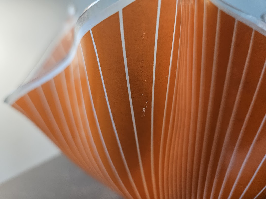 Mid-Century British Made Chance Glass Handkerchief Vase