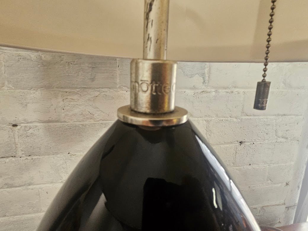 Mottega Purple & Lucite Double Socket Lamp
