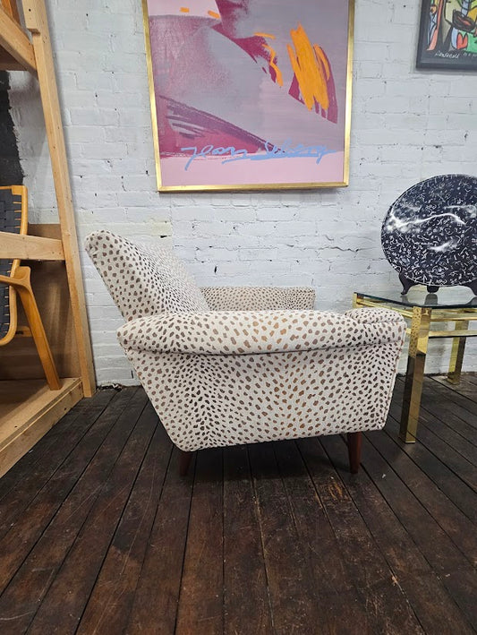 Danish Lounge Chair W/New Upholstery