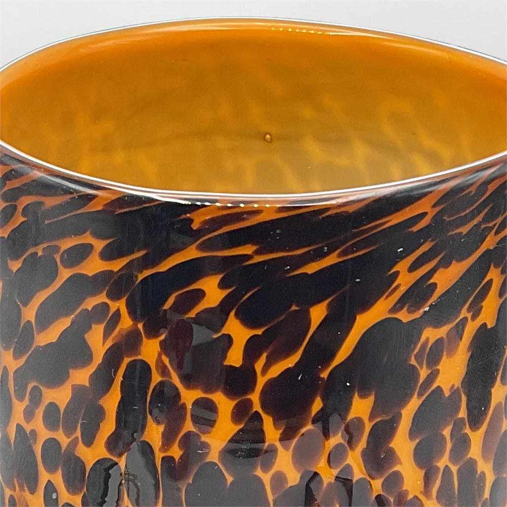 Tortoise Style Glass Vase