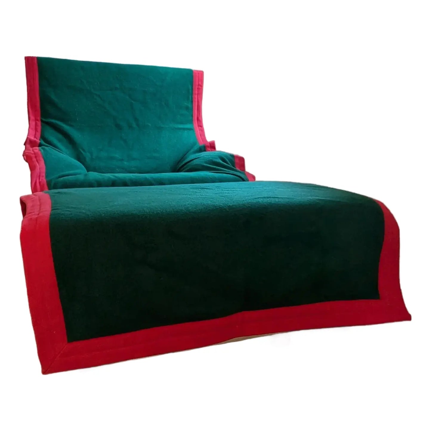 Vintage Lounge Chair & Ottoman Attributed to Vico Magistretti “Sinbad”, C. 1980
