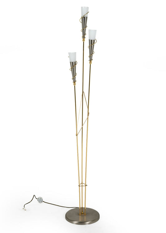 Vintage 1970s Belgium 3-Light Floor Lamp (Rewired)