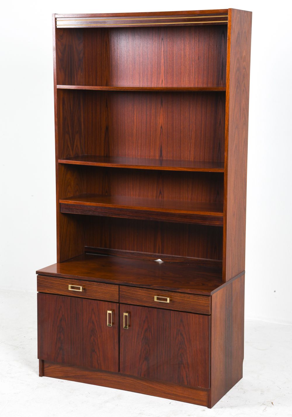 1970s Danish Rosewood Bookcase & Cabinet