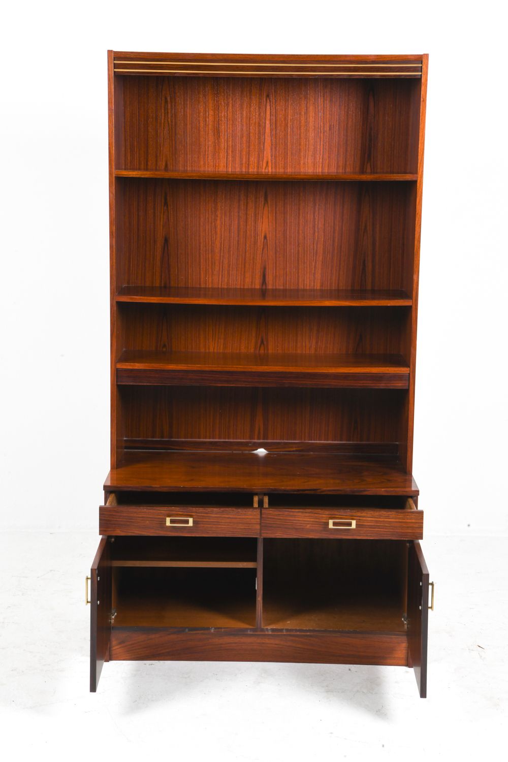 1970s Danish Rosewood Bookcase & Cabinet