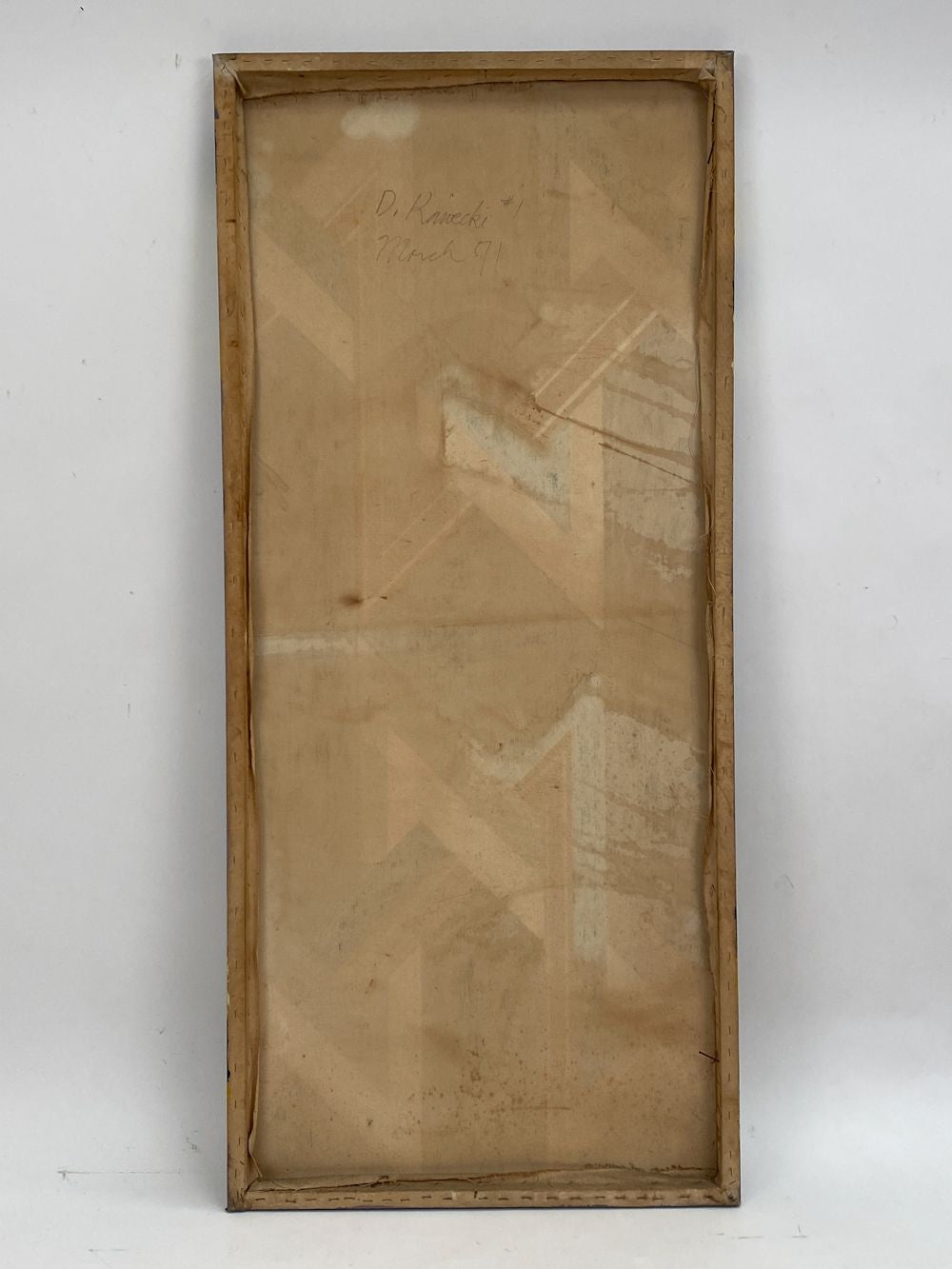 1970s Large Abstract O/C Painting