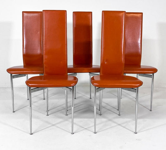 Set of (5) Giancarlo Vegni Model S44 Dining Chairs