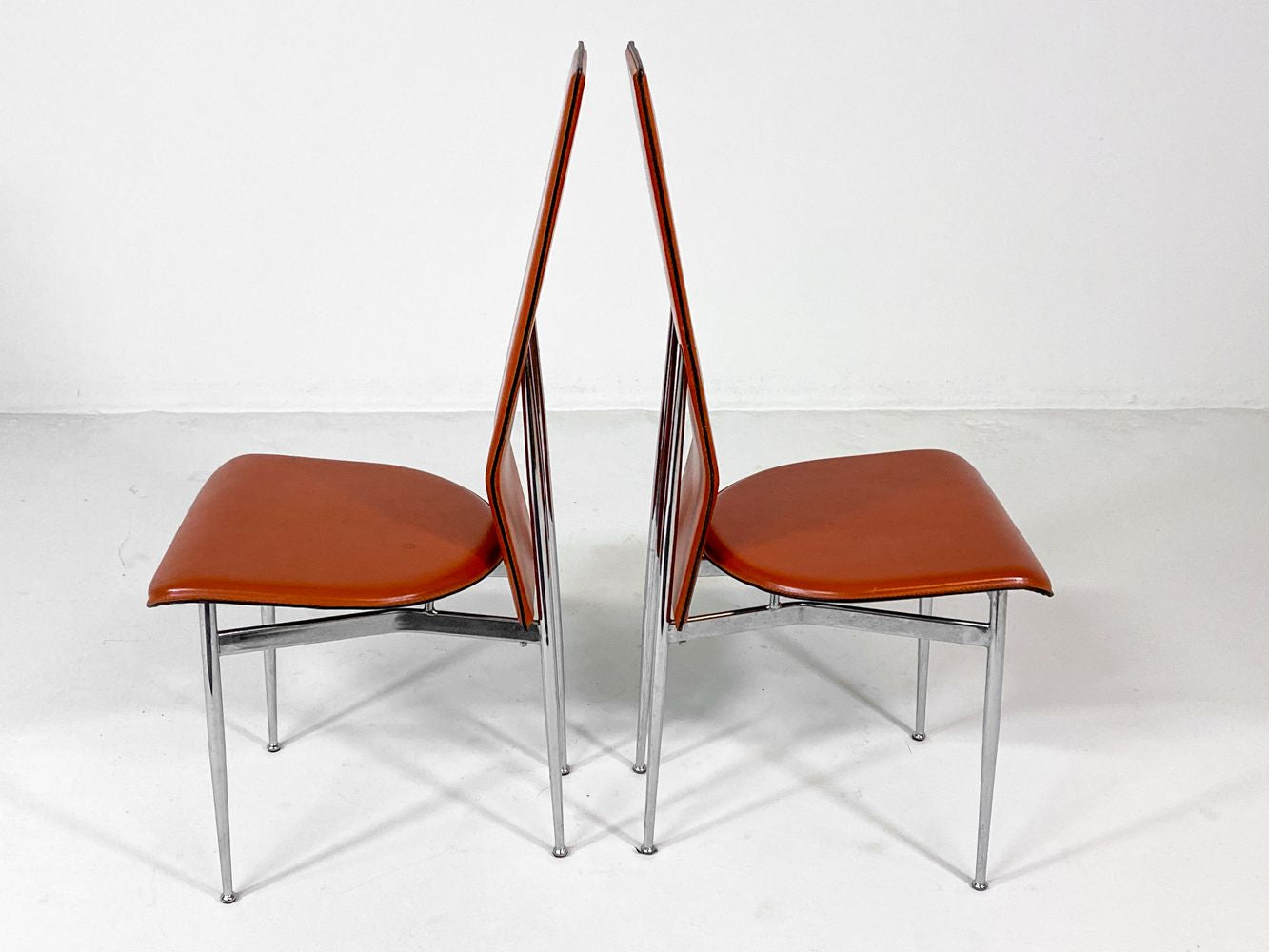 Set of (5) Giancarlo Vegni Model S44 Dining Chairs