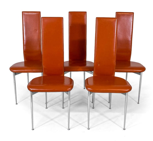 Set of (5) Giancarlo Vegni Model S44 Dining Chairs