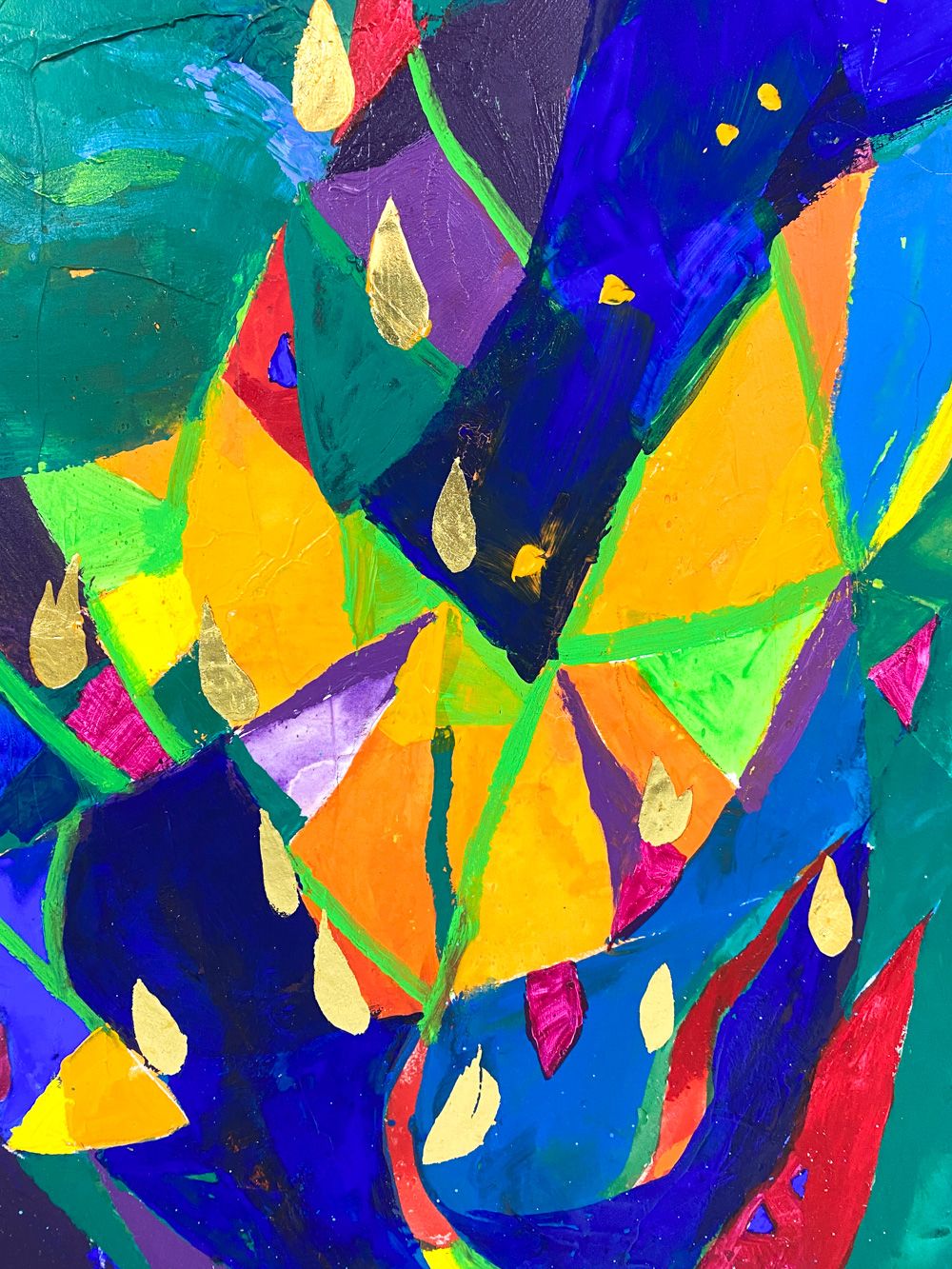 Vibrant Abstract on Canvas