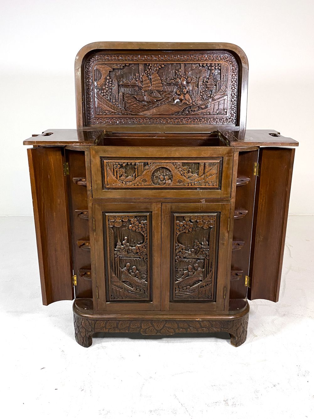 George Zee & Co Style Mahogany Dry Bar