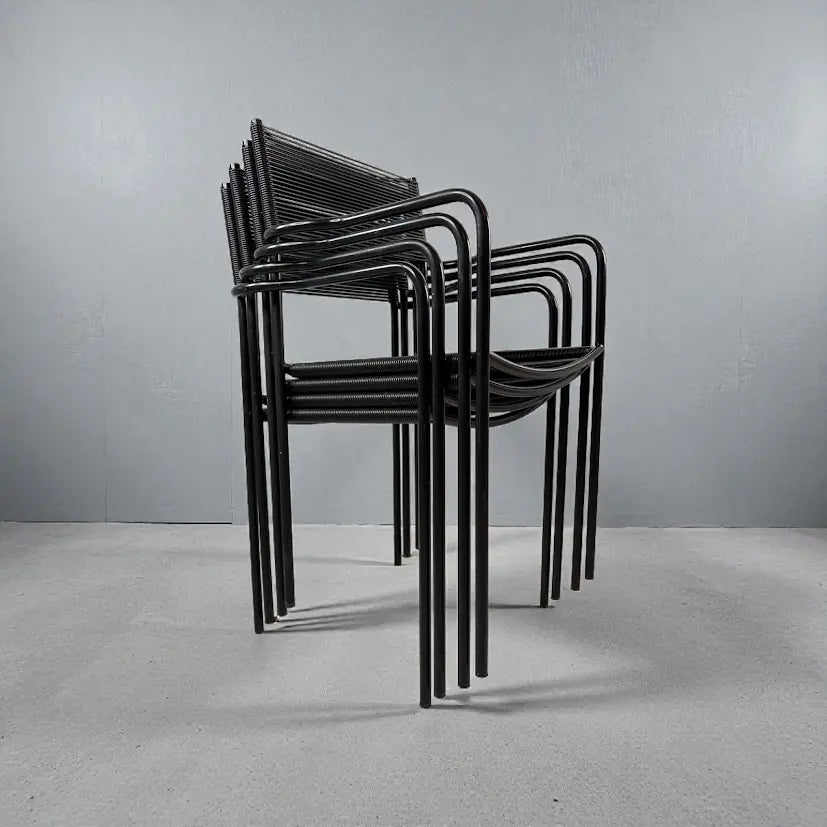 1980s Giandomenico Belotti for Alias Italy Spaghetti Chairs