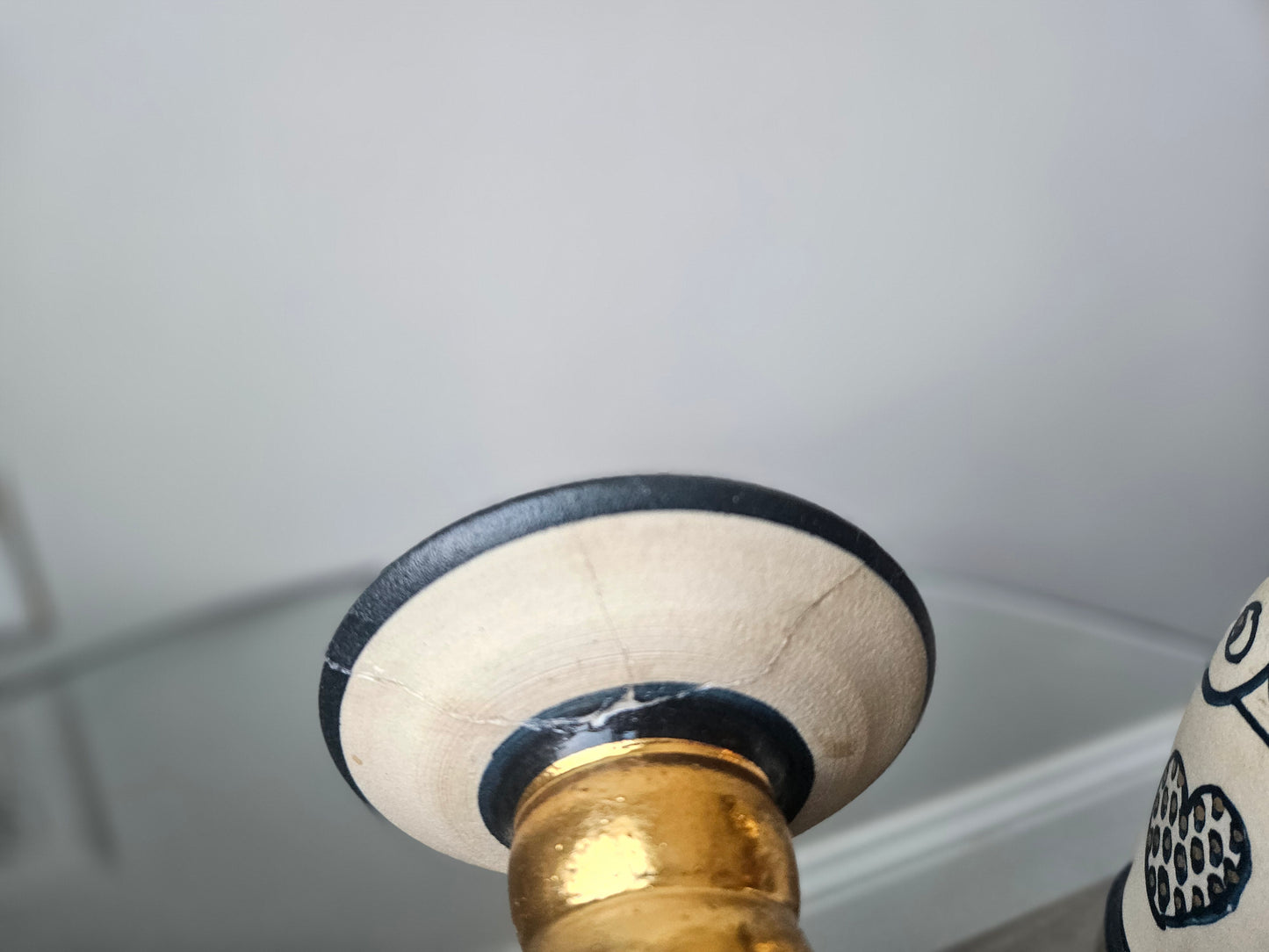 Pair of Decorative Candle Holders by Icelandic Artist Inga Elín