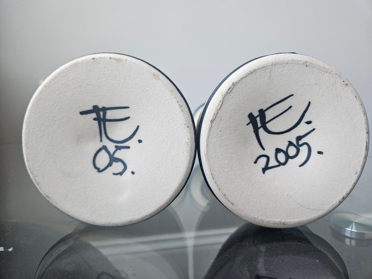 Pair of Decorative Candle Holders by Icelandic Artist Inga Elín