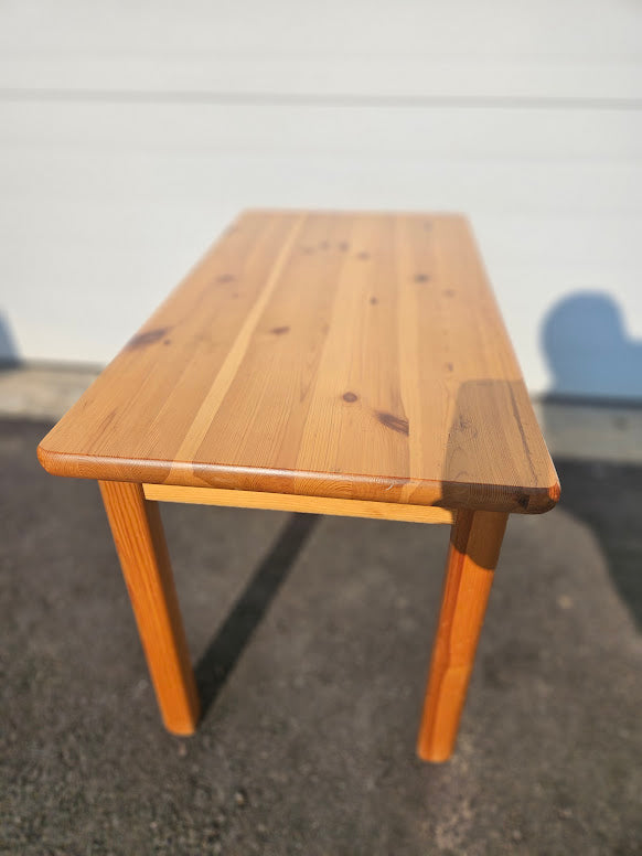 Vintage Swedish Pine Side Table