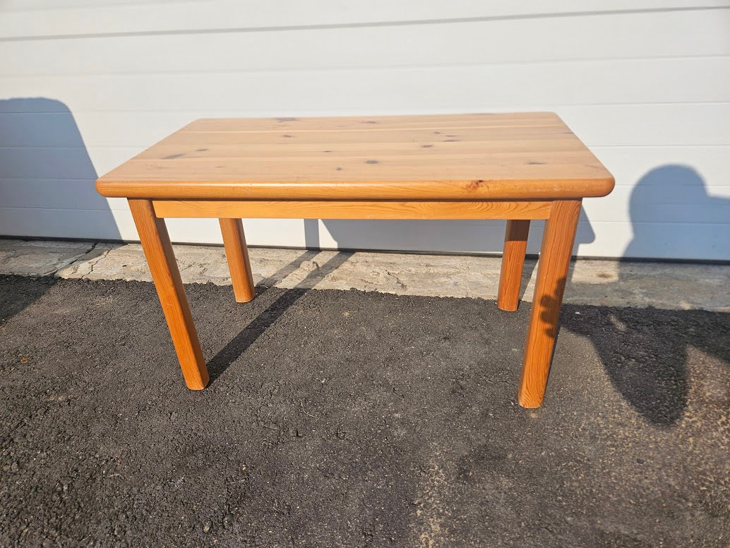 Vintage Swedish Pine Side Table