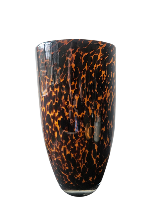 Tortoise Style Glass Vase