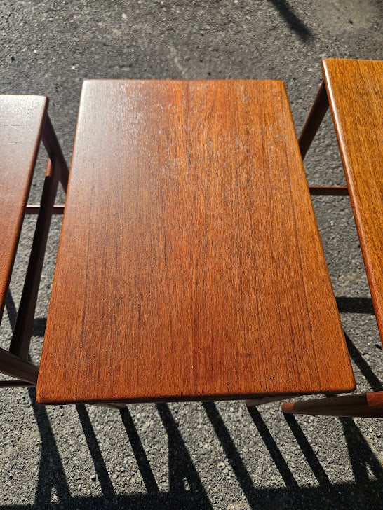 Hans Wegner Teak Nesting Tables for Andreas Tuck