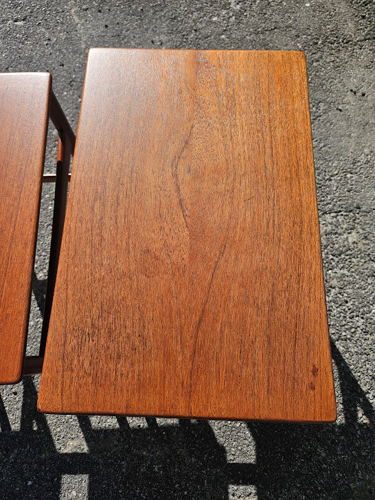 Hans Wegner Teak Nesting Tables for Andreas Tuck