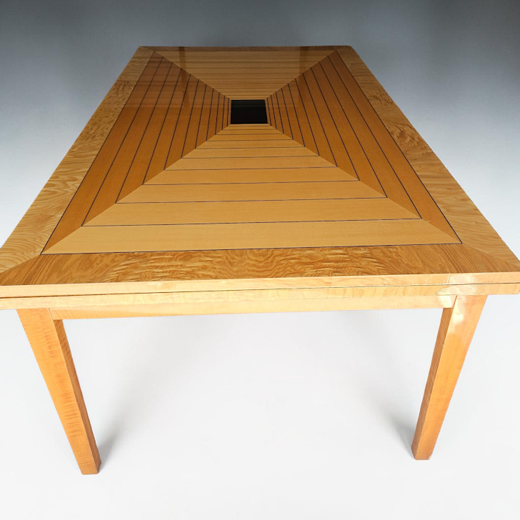 Giorgio Collection Exotic Wood Expandable Dining Table