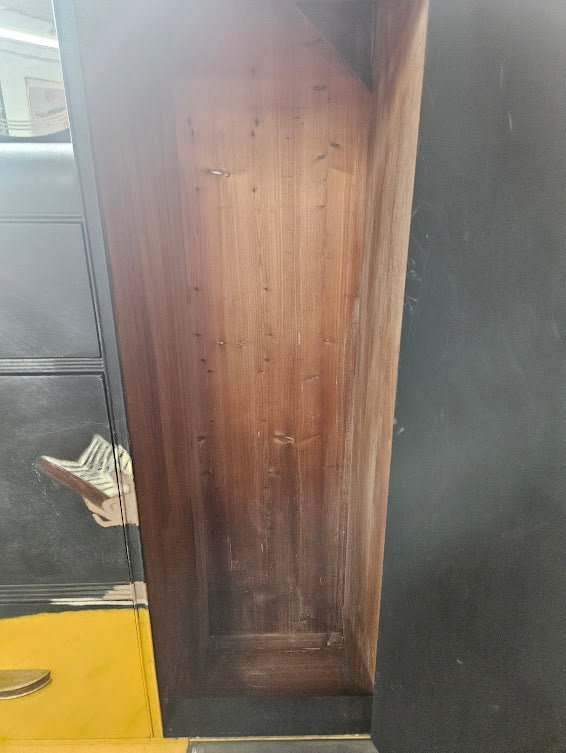 Vintage Armoire With Beautiful Depiction of French Painting