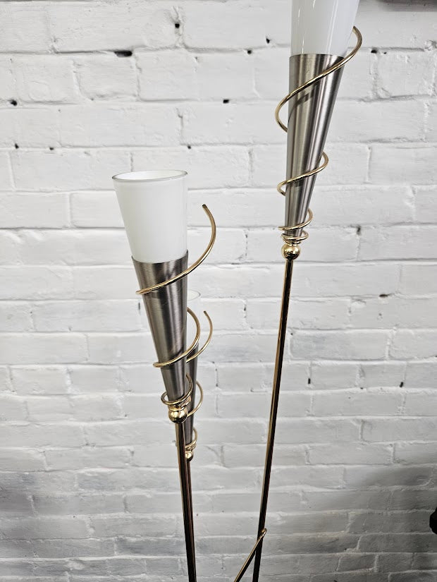 Vintage 1970s Belgium 3-Light Floor Lamp (Rewired)
