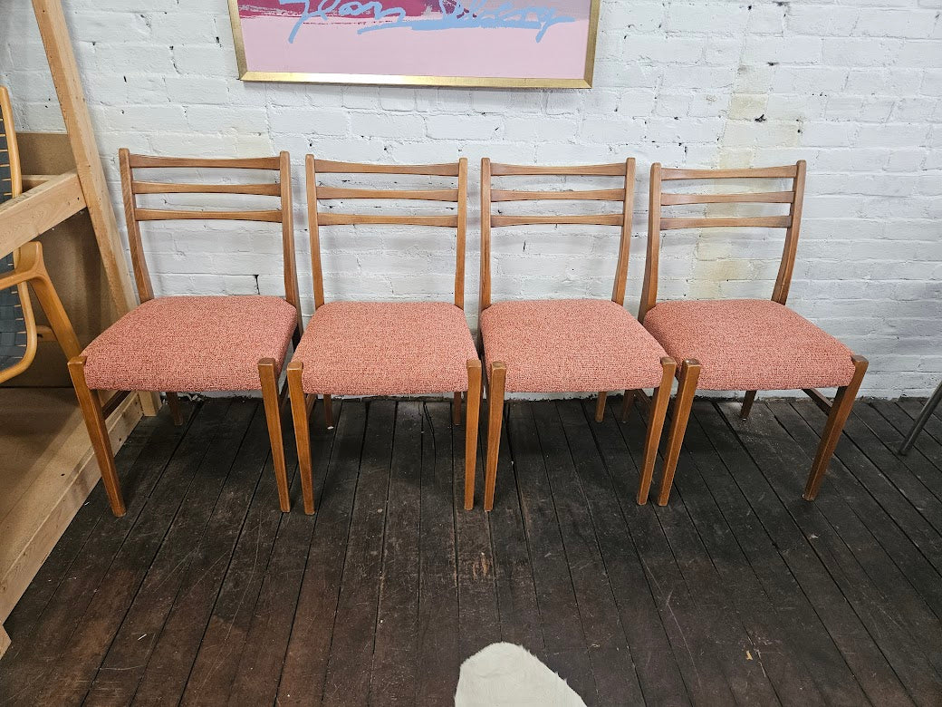 Set of Four (4) Danish Modern Dining Chairs in the Style of JL Møller, Denmark, C. 1960s