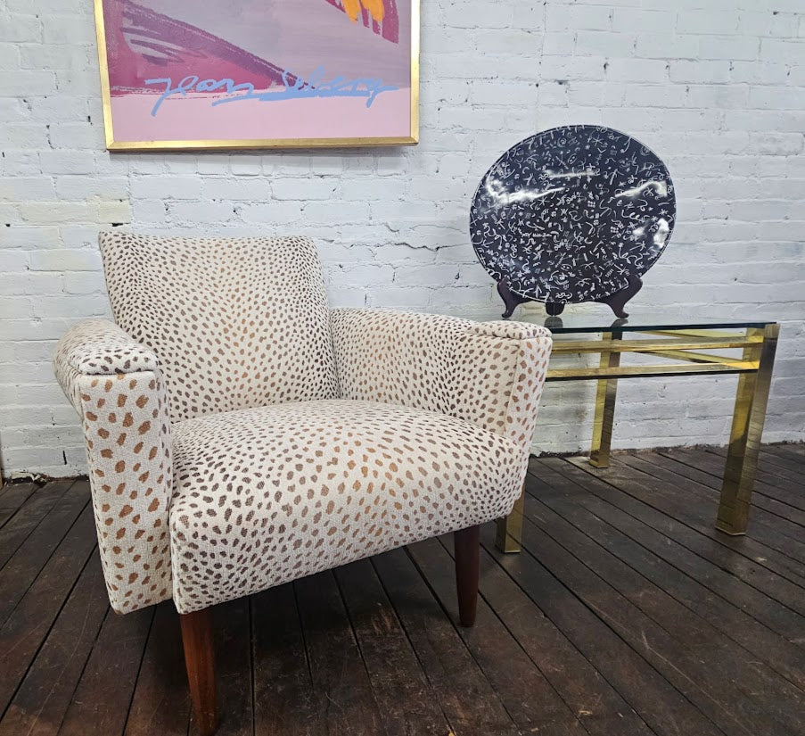 Danish Lounge Chair W/New Upholstery