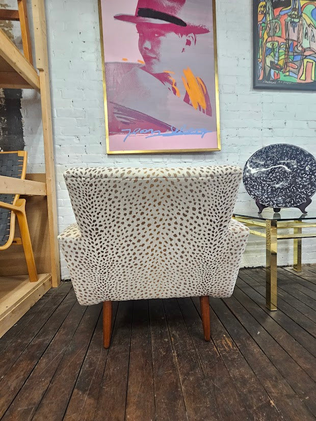 Danish Lounge Chair W/New Upholstery