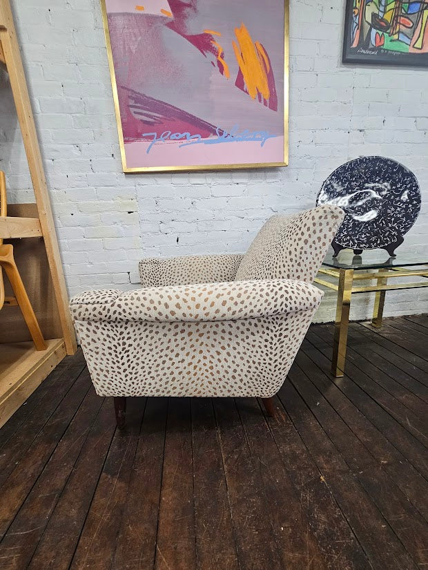 Danish Lounge Chair W/New Upholstery