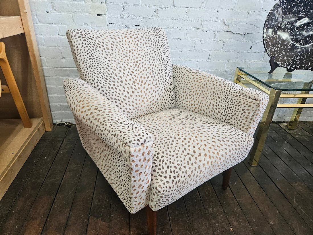 Danish Lounge Chair W/New Upholstery