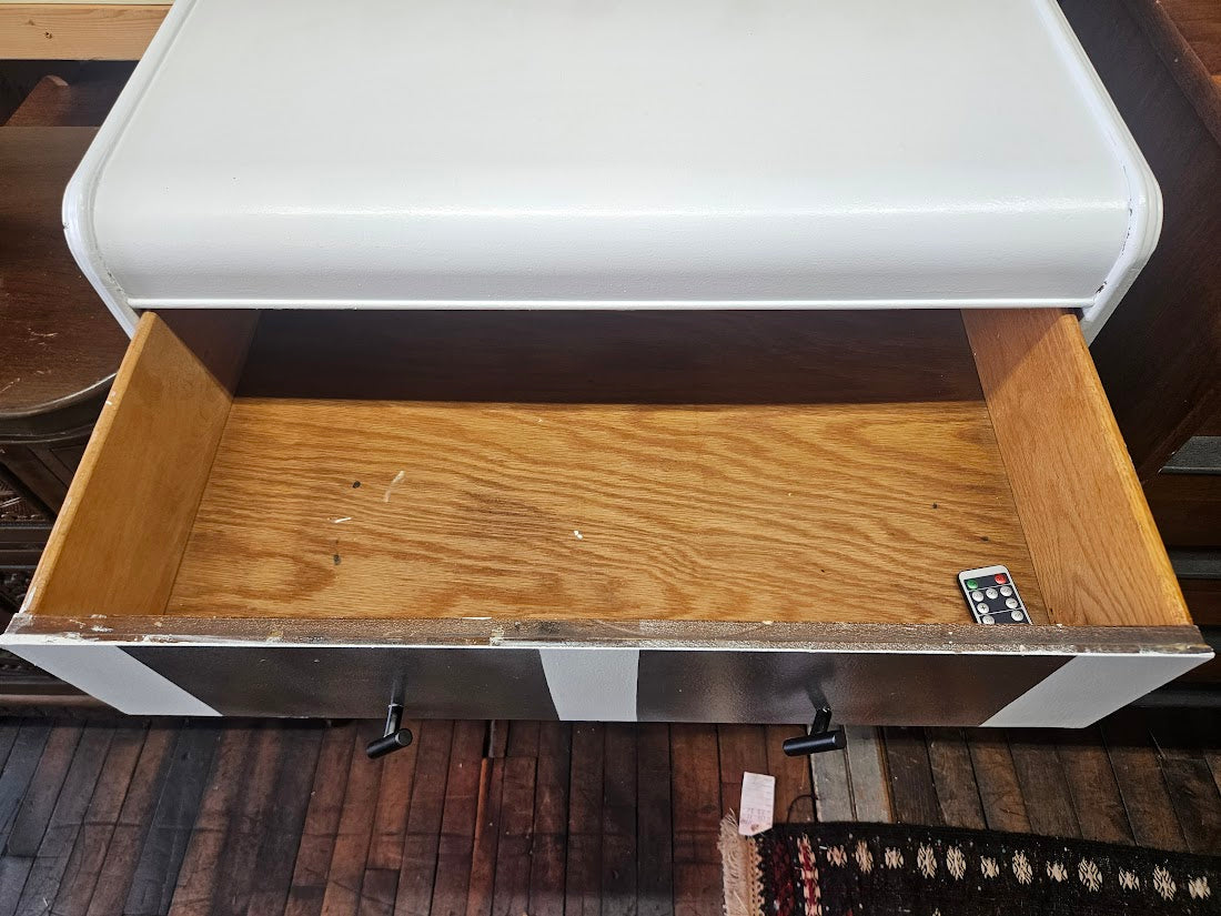 Custom Vintage VW Bus Waterfall Dresser With Working Headlights