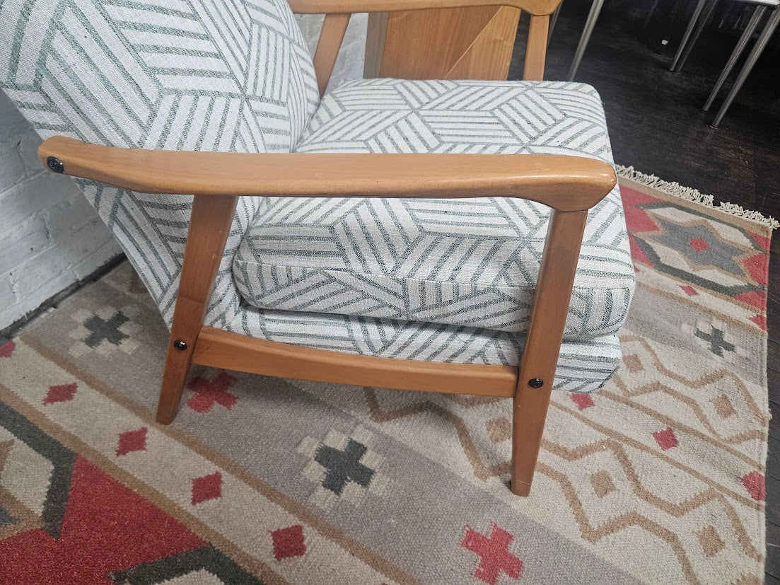Scandinavian High-Back Lounge Chair