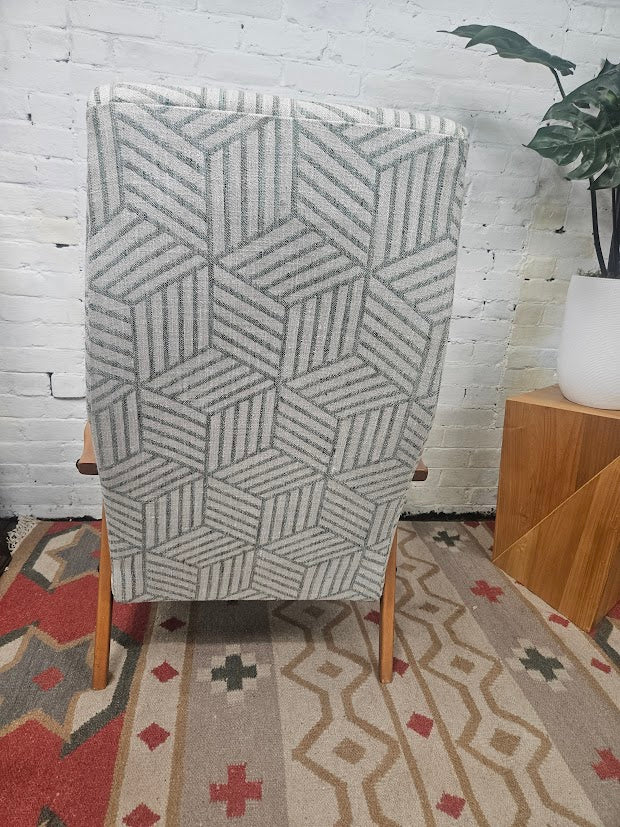 Scandinavian High-Back Lounge Chair