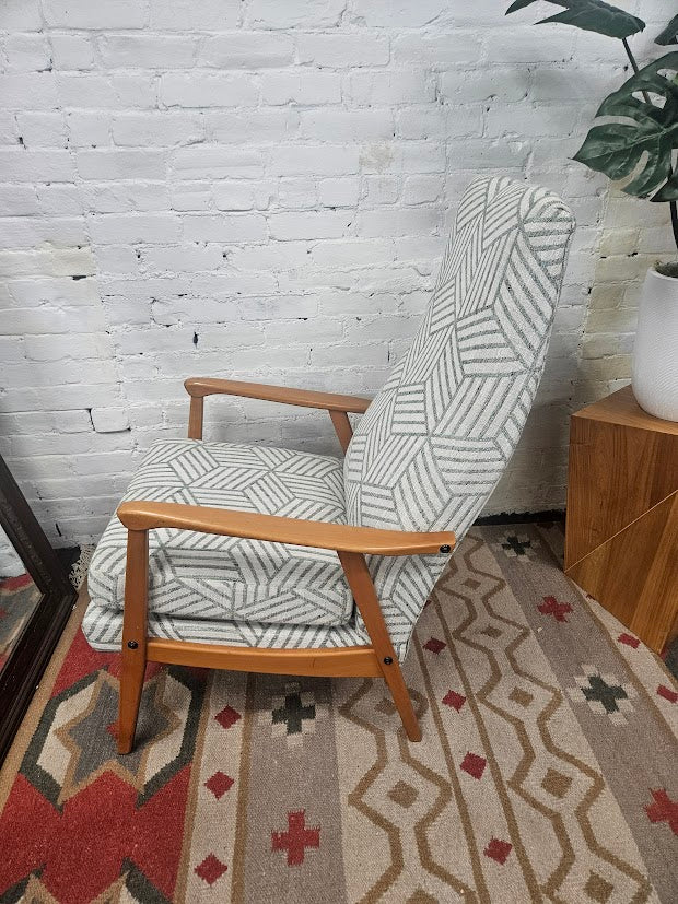 Scandinavian High-Back Lounge Chair