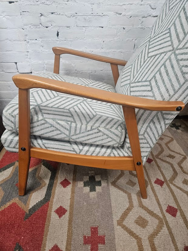 Scandinavian High-Back Lounge Chair