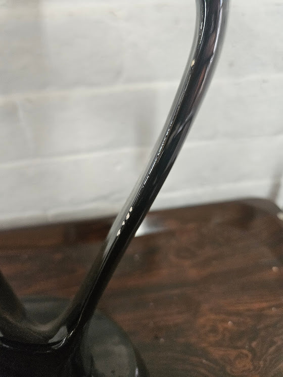 Vintage MCM Black Ceramic Seagull Sculpture
