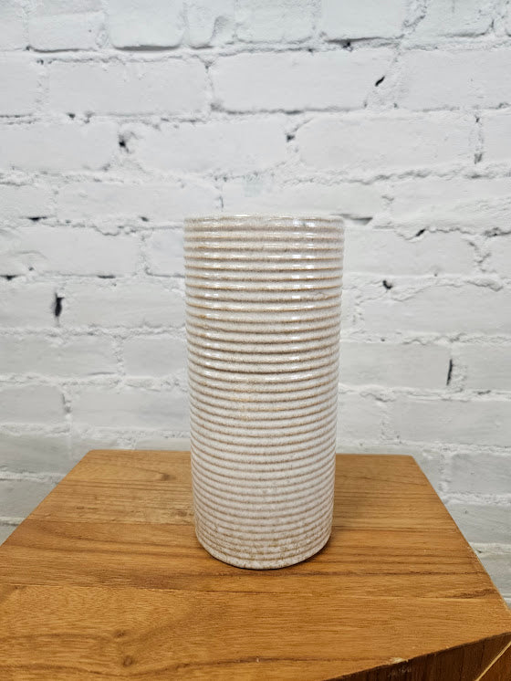 Zainesville Stone Age Modern Homespun Art Pottery Vase