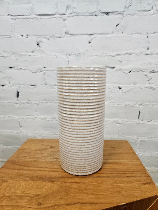 Zainesville Stone Age Modern Homespun Art Pottery Vase