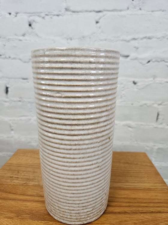 Zainesville Stone Age Modern Homespun Art Pottery Vase