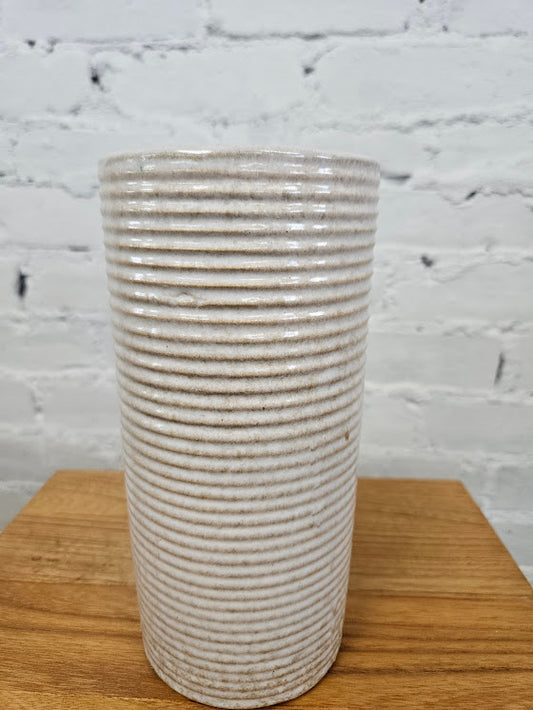 Zainesville Stone Age Modern Homespun Art Pottery Vase