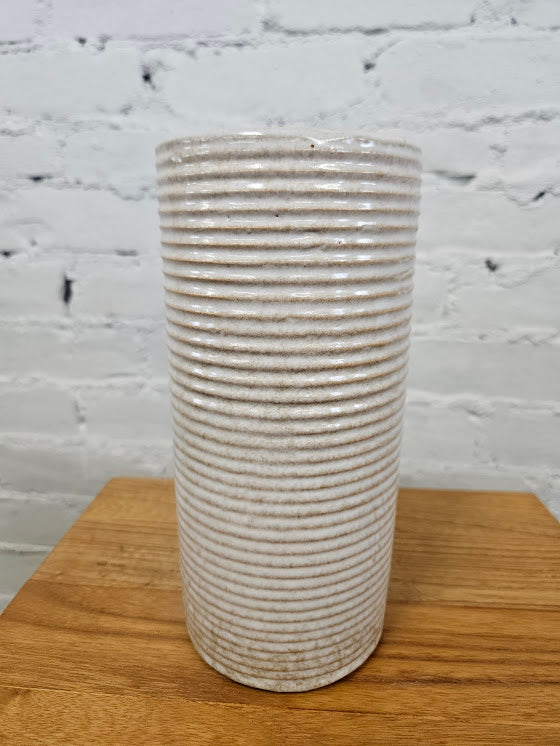 Zainesville Stone Age Modern Homespun Art Pottery Vase
