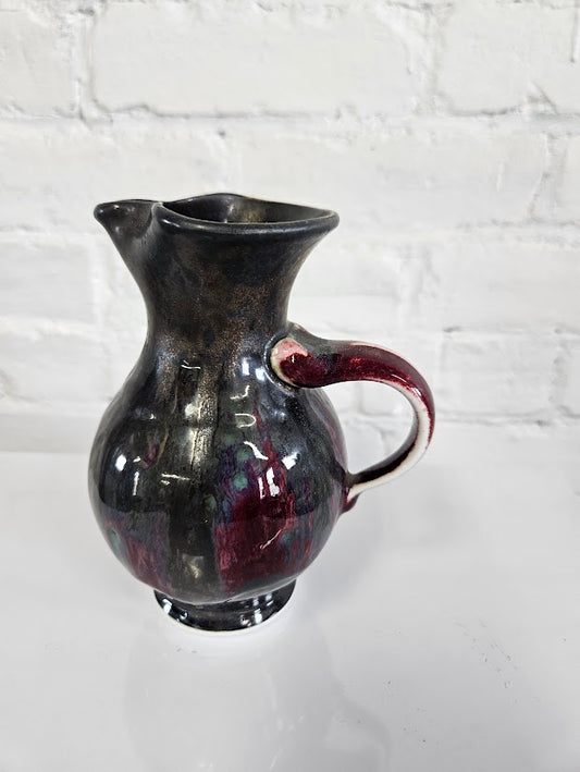 Late 20th Century Hand-Thrown Edgecomb Potters Small Traditional Pitcher