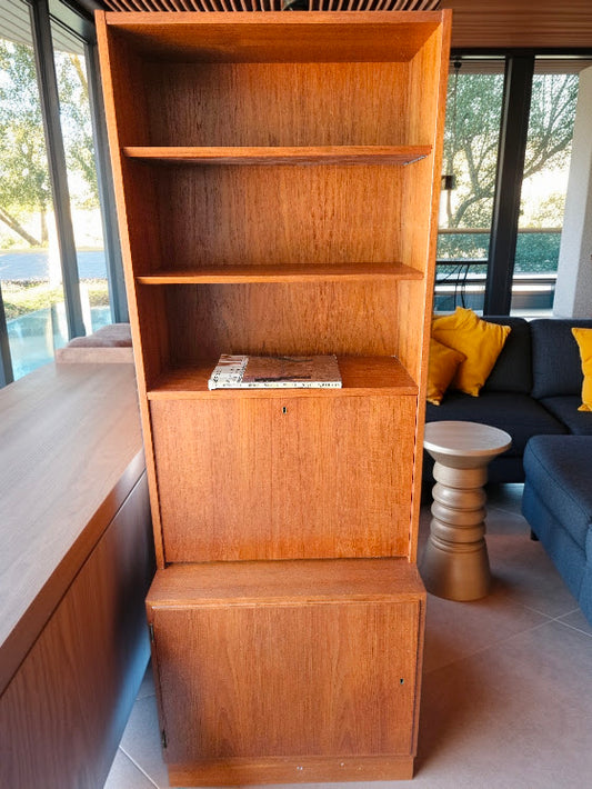 Poul Hundevad (Denmark, 1917-2011), Teak Secretary Desk and Bookcase