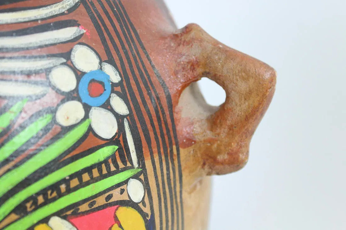 Mexican Talavera Pottery Footed Planter