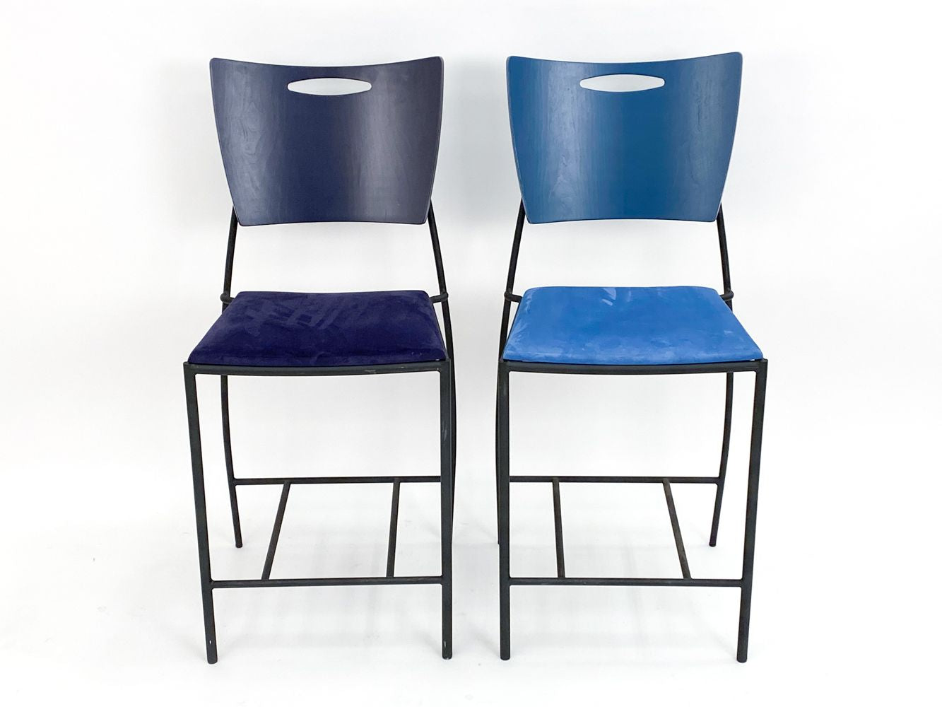 1980s Pair of Dakota Jackson Postmodern Bar Stools