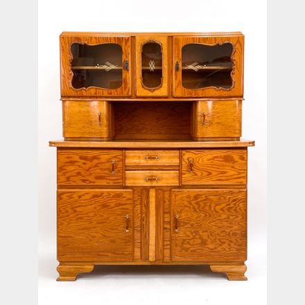 Mid 20th Century Art Deco Hoosier Cabinet