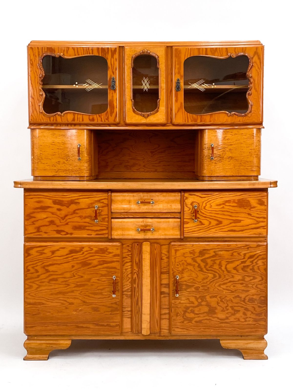 Mid 20th Century Art Deco Hoosier Cabinet