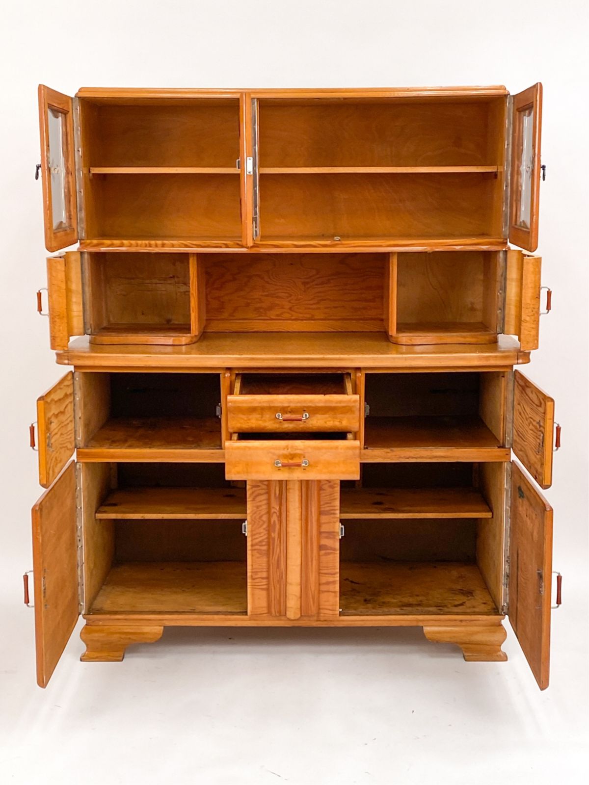 Mid 20th Century Art Deco Hoosier Cabinet