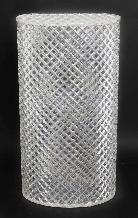 Hollywood Regency Lucite Laundry Hamper