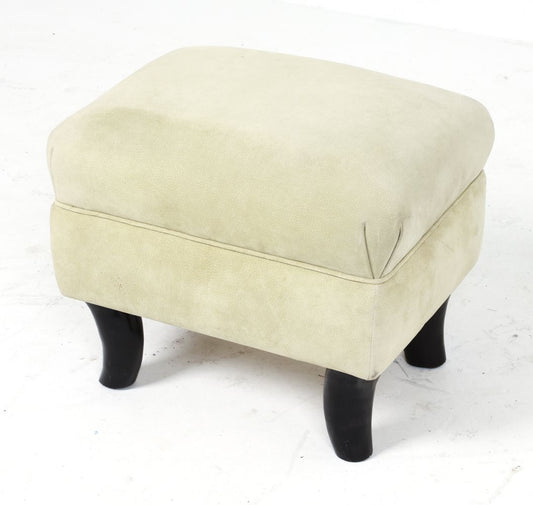 Suede & Ox Horn Ottoman